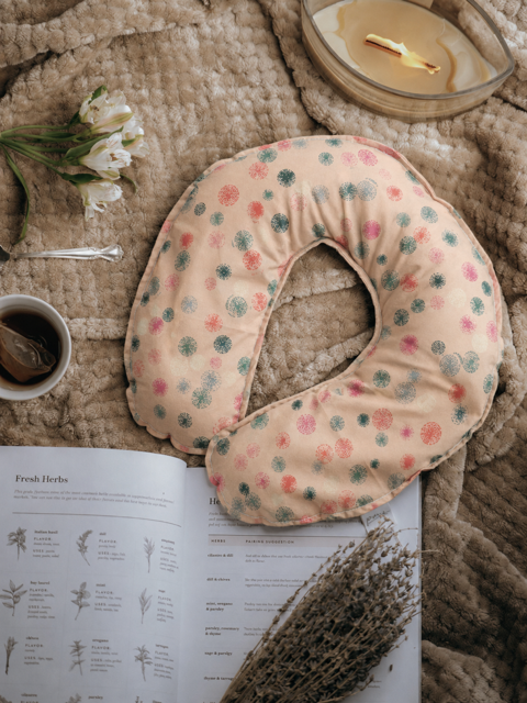 Weighted Neck Pillow for Vagus Nerve & Nervous System Support | Hot or Cold Aromatherapy
