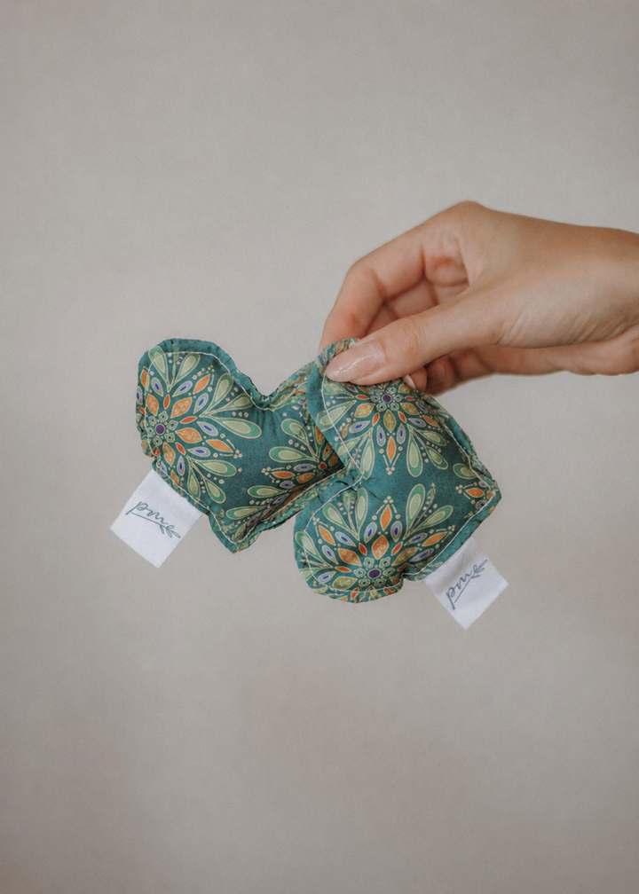 Weighted Sensory Fidgets (Set of 2) | Natural Cotton, Flaxseed & Glass Marbles