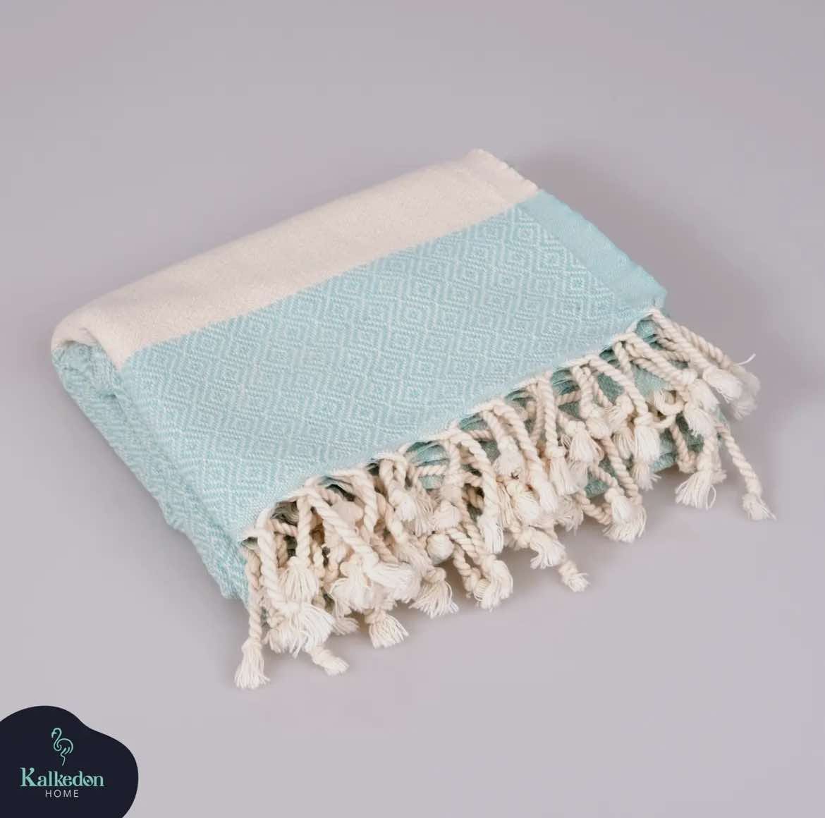 Parker Mountain Comfort Wraps Accessories Light Blue Turkish Towel - Peshtemal