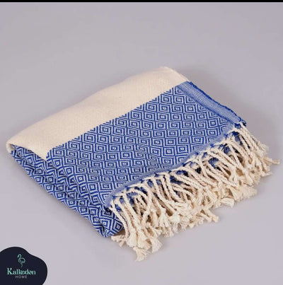 Parker Mountain Comfort Wraps Accessories Navy Blue Turkish Towel - Peshtemal