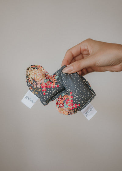 Parker Mountain Comfort Wraps Accessories Wild Blooms / Unscented / Square Fidgets | Two Pack | Find Focus in the Palm of your Hands