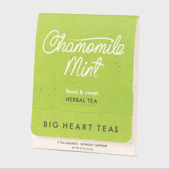 Parker Mountain Comfort Wraps Chamomile Mint Cooling and Soothing Herbal Tea (Includes 2 Tea Bags)