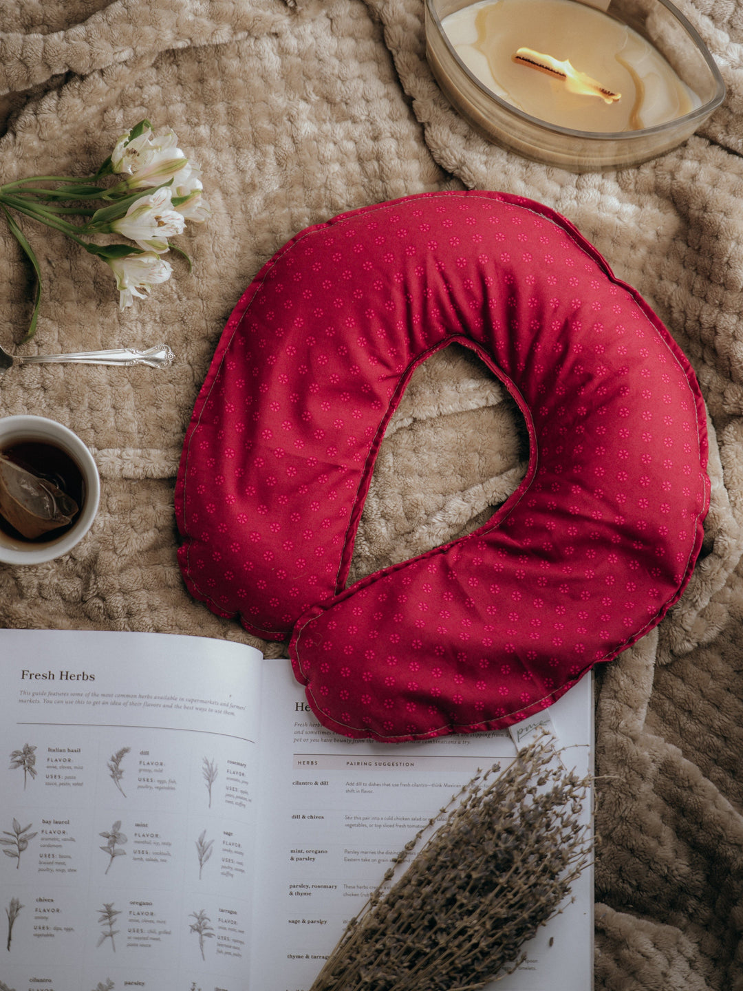 The Desk Reset: weighted neck pillow for shoulder tension at work