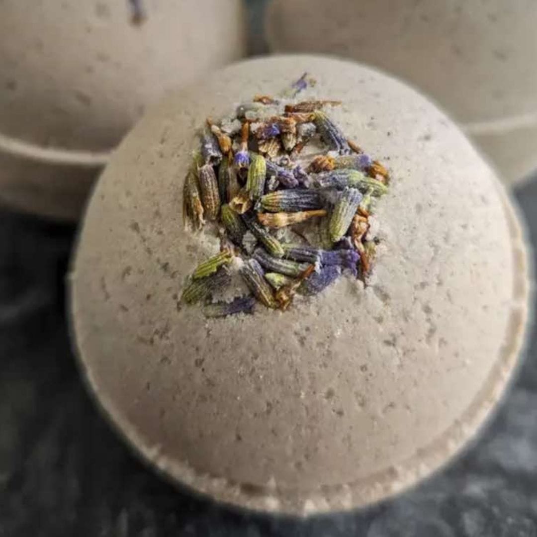 Parker Mountain Comfort Wraps  Lavender Shower Steamer + Sweet Lavender Bath Bomb