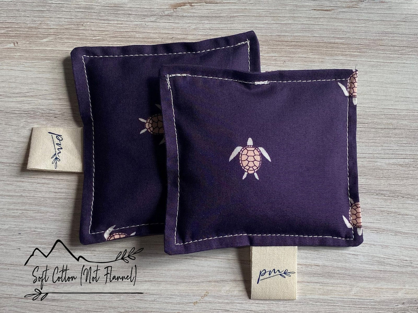 Parker Mountain Comfort Wraps Purple Turtles / Lavender + Spearmint / Square Limited Time Fidgets | Two Pack